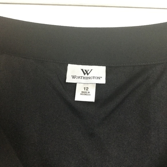 Worthington Color Block Pleated Skirt, Size 12 - Picture 5 of 6